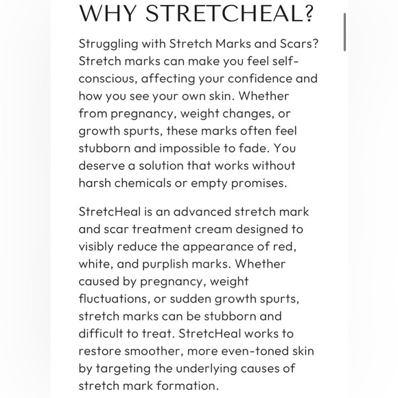 NWT StretcHeal Set Anti Stretch Marks & Scars Cream - Picture 15 of 16
